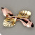 Vintage 1940'S Classic 14k Gold Pink & Green Bow Pin