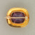 Vintage Fine Purple Amethyst 5.60ct Cushion 14k Gold Engraved Pin Stem Catch