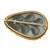 Estate 14k Gold 1840'S Amethyst Top Quality Pin White Enamel Granulation Detail