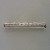 Vintage Estate 5 Full Cut Diamond .30ct 14k White Gold Filigree Style Bar Pin