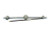Estate 1890'S 9k Yellow Gold 3 Diamond .40ct Bar Pin Old Style Hook Catch