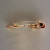 Vintage 1935 Retro Art Deco Pink Green Gold Single Cut Diamond Bow Pin .05ct