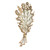 6.62 Carat Diamond Rose Gold Platinum Flower Brooch