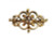 Estate 1950s 14k Yellow Gold Open Work 7 Full Cut Diamond Pin Pendant Loop