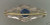Estate Antique Art Deco Pierced Hand Engraved Platinum Sapphire Diamond Pin