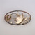 Vintage Georg Jensen Denmark Oval Silver Flower Pin 274
