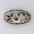 Vintage Georg Jensen Denmark Oval Silver Flower Pin 274