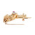 18k Gold Lion Cub Brooch with Ruby, Emerald, Diamond, Circa 1960s