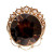 Vintage Estate 20.00ct Smoky Quartz 14k Yellow Gold Pin Pendant
