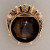 Vintage Estate 20.00ct Smoky Quartz 14k Yellow Gold Pin Pendant