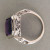 Vintage Emerald Cut 5.60ct Bright Purple Amethyst Art Deco Filigree 14k Ring