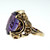 .9 Carat Amethyst Rose Gold Ring
