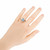 2.00 Carat Trillion Cut Aquamarine 14 White Gold Ring