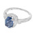 GIA 2.52 Carat Oval Ceylon Sapphire Diamond Halo White Gold Engagement Ring