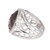 Estate Dramatic Faceted 12.14ct Marquise Smoky Topaz 38 Diamond White Gold Ring