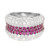 Sonia B 3.70 Carat Ruby Diamond Gold Dome Cocktail Band Ring