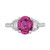 Peter Suchy Pink Sapphire Pave Diamond Platinum Engagement Ring 