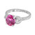 Peter Suchy Pink Sapphire Pave Diamond Platinum Engagement Ring 
