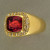 Vintage Cushion 3.80ct Pink Tourmaline .25ct Round Full Cut Diamond 18k Ring