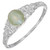 1.20 Carat Cabochon Chrysoberyl Cat's Eye Diamond Platinum Engagement Ring