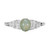 1.20 Carat Cabochon Chrysoberyl Cat's Eye Diamond Platinum Engagement Ring