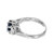 GIA 1.10 Carat Oval Cornflower Blue Sapphire Diamond Platinum Engagement Ring