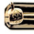 1900's Diamond Pearl Yellow Gold Enamel Platinum Bar Brooch