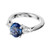 Peter Suchy 2.35 Carat Blue Sapphire Pear Diamond Platinum Engagement Ring