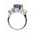 Vintage 7.72ct Cushion Natural Blue Sapphire 1.70ct Diamond Platinum Ring