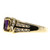 Vintage 1.25ct Oval Amethyst Baguette Round Diamond 0.49ct 14k Gold Ring