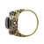 Art Deco 2.00 Carat Garnet Diamond Yellow Gold Ring 