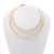 .2 Carat Diamond Pearl  Yellow Gold Akoya Cultured Necklace 