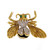 .60 Carat Diamond Jade Yellow Gold  Bee Brooch
