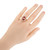 Vintage .60ct Ideal Diamonds 18k Yellow Gold 1.10ct Ruby Baguette Ring