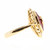Vintage .60ct Ideal Diamonds 18k Yellow Gold 1.10ct Ruby Baguette Ring