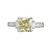 1.35 Carat Transitional Cut Brown Diamond Platinum Art Deco Engagement Ring