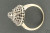 Estate 18k White Gold Spiral Domed 48 Round Diamond .75ct Cluster Ring