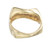 Graduated Diamond Yellow Gold Engraved Band Ring Ring