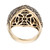2.30 Carat Brown White Diamond Dome Gold Cocktail Ring