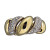 Vintage 1960s Size 2 1/4 .60CT Pave Full Cut Diamond 14k Gold Shrimp Dome Ring