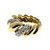 Vintage 1960s Size 2 1/4 .60CT Pave Full Cut Diamond 14k Gold Shrimp Dome Ring