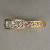 Vintage 1.20ct Total 14k Yellow Gold Full Cut Diamond Band Ring Prong Free Size 