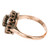 .48 Carat Rose Cut Light Brown Diamond Halo Gold Antique Engagement Ring