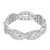 .40 Carat Two Row Diamond Platinum Eternity Wedding Band Ring