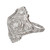  Art Deco 0.12 Carat Diamond Platinum Ring