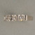 Vintage 1940s Retro Art Deco 14k White Gold .18ct Full Cut Diamond Flat Top Ring