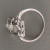 Vintage Art Deco 18k White Gold .03ct Baguette .15ct Diamond Ring