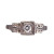 Antique Vintage Estate Art Deco .17ct Square Top 18k  Diamond Ring