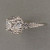 Vintage Engagement Ring Edwardian Art Deco Platinum .46ct Old European Diamond