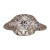 Vintage Engagement Ring Edwardian Art Deco Platinum .46ct Old European Diamond
